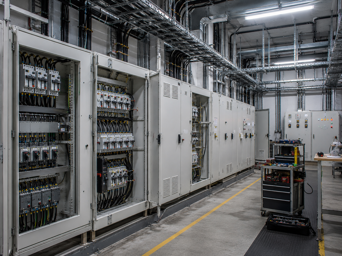 Low voltage electrical infrastructure and distribution panel
