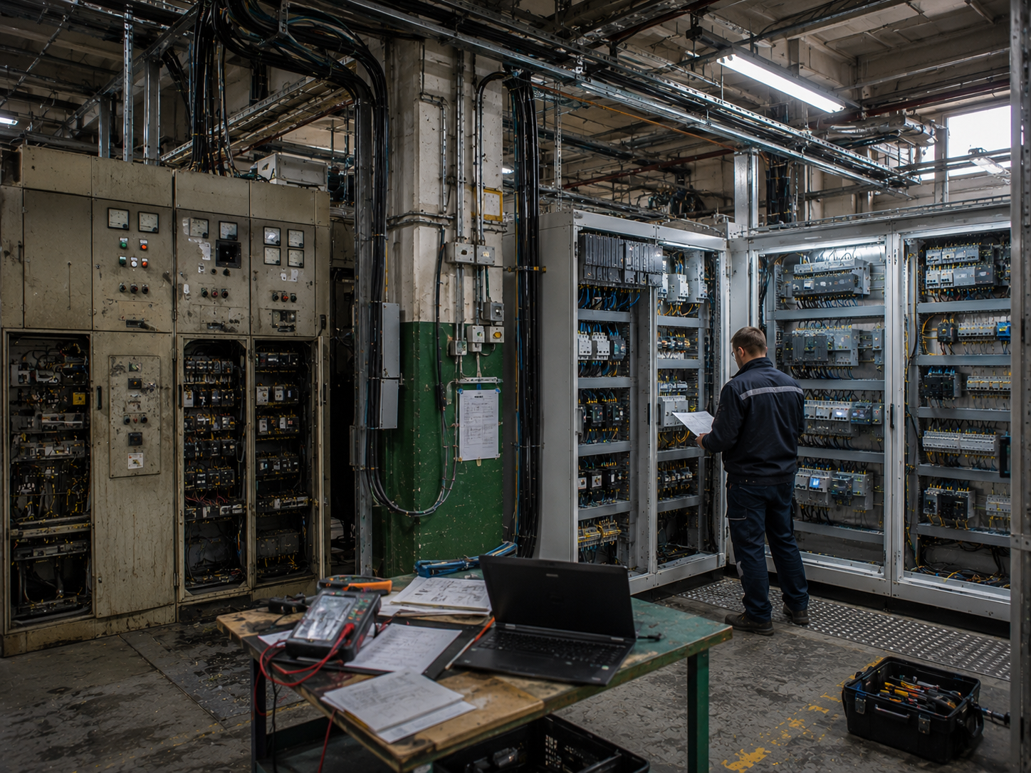 Modernization of an existing industrial electrical system